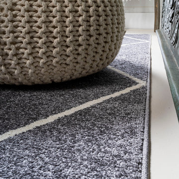 Cole Minimalist Diamond Trellis Area Rug